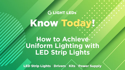 How to Achieve Uniform Lighting with LED Strip Lights: Tips and Recommendations