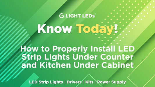 How to Properly Install LED Strip Lights Under Counter and Kitchen Under Cabinet
