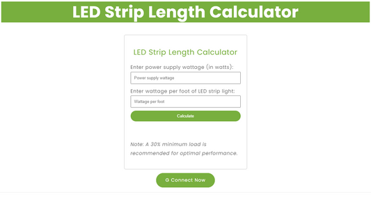 Online LED Strip Light Calculator