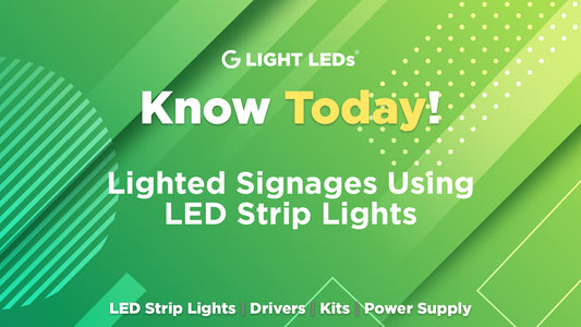 Lighted Signages Using LED Strip Lights