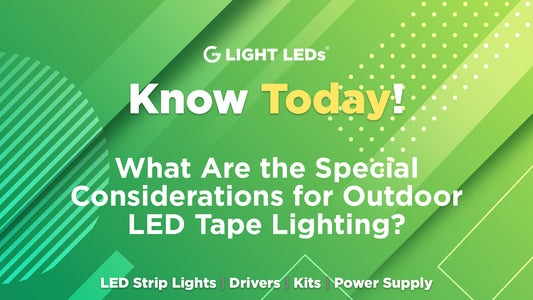What Are the Special Considerations for Outdoor LED Tape Lighting?