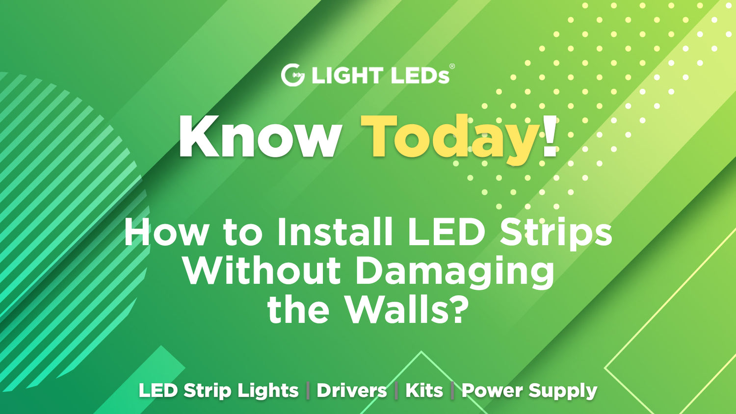 How to Install LED Strips Without Damaging the Walls? G Light LEDs