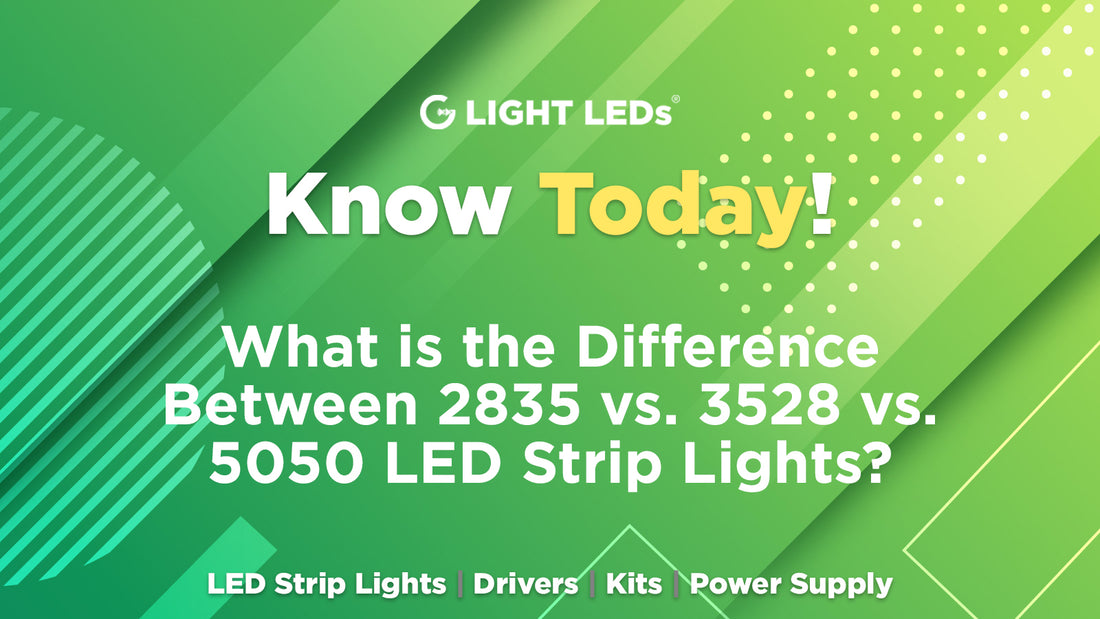 What is the Difference Between 2835 vs. 3528 vs. 5050 LED Strip Lights?