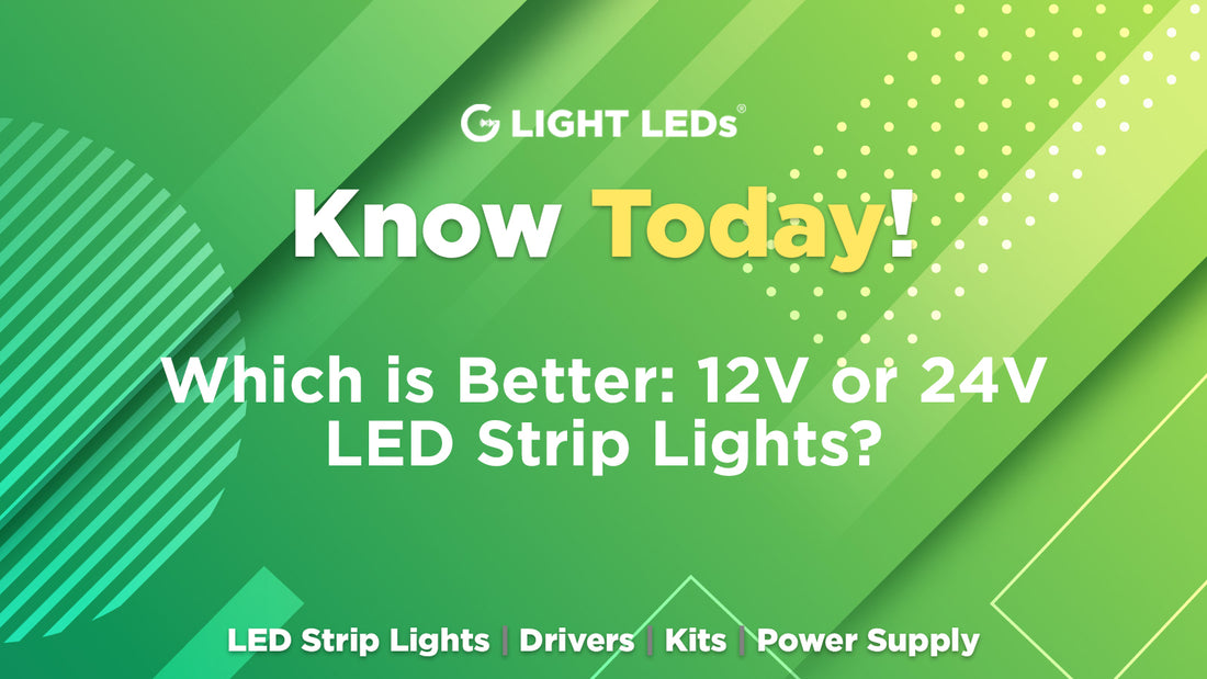 Which is Better: 12V or 24V LED Strip Lights? | G LIGHT LEDS