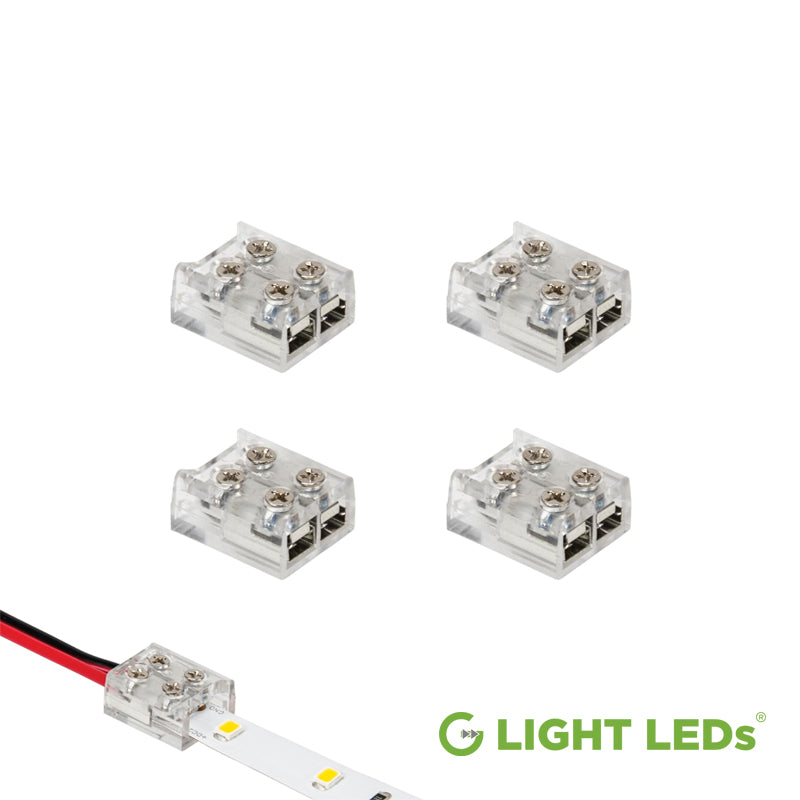 8mm Transparent Terminal Block Connectors – G Light LEDs